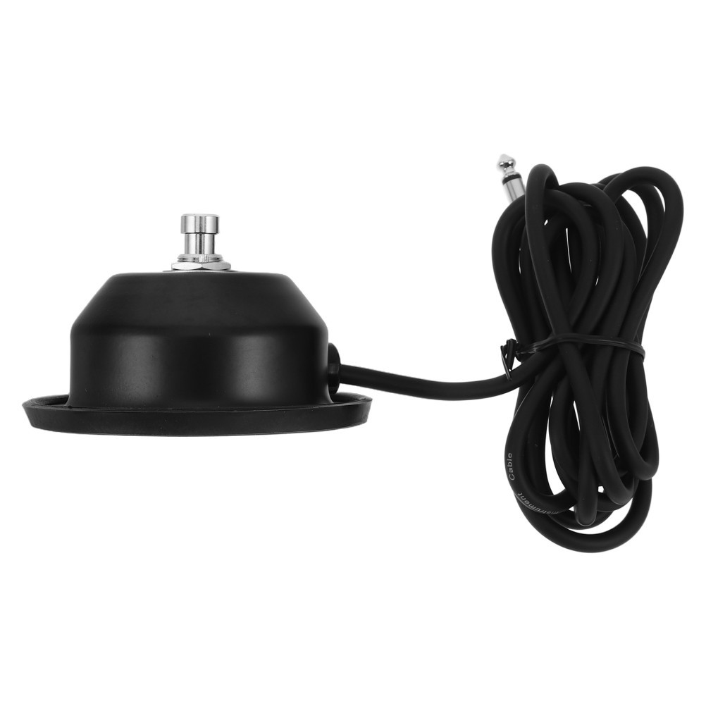 Reusable 1-Button Guitar Footswitch Durable Metal for Effect Pedal Control Black