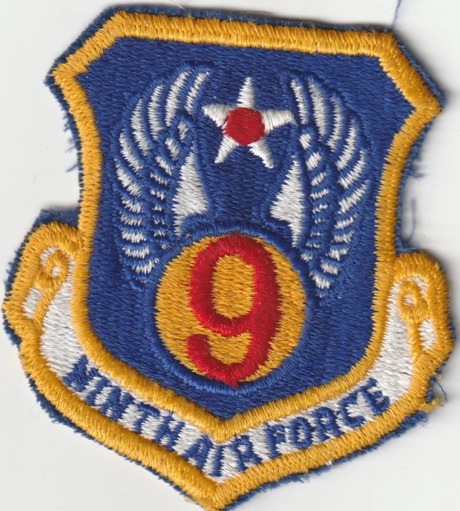USAF air force 9th Air Force Shaw AFB South Carolina patch
