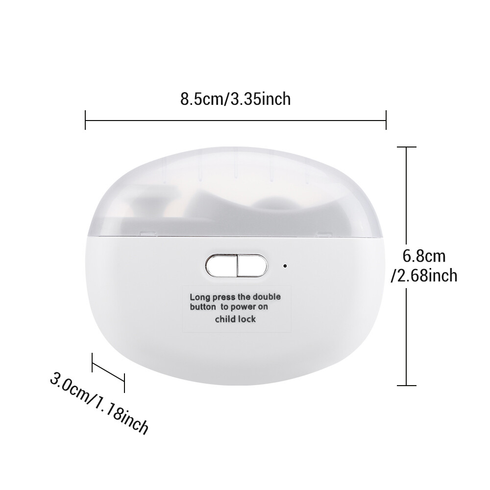 Electric Nail Grinder Automatic LED Light Trimmer Toe Cutter USB Rechargeable