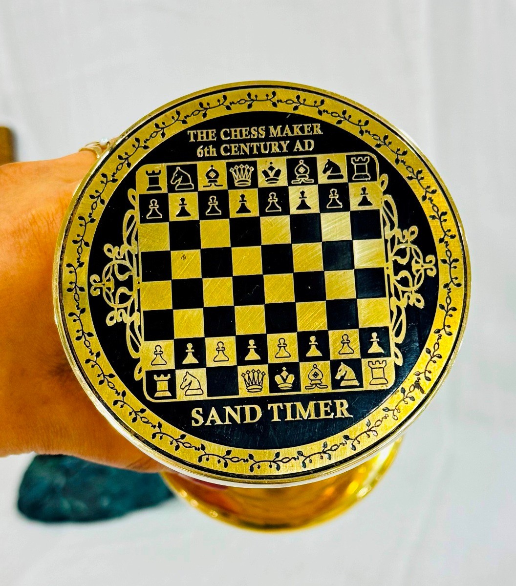 Brass Chess Sand Timer Marine Office Desk Decor