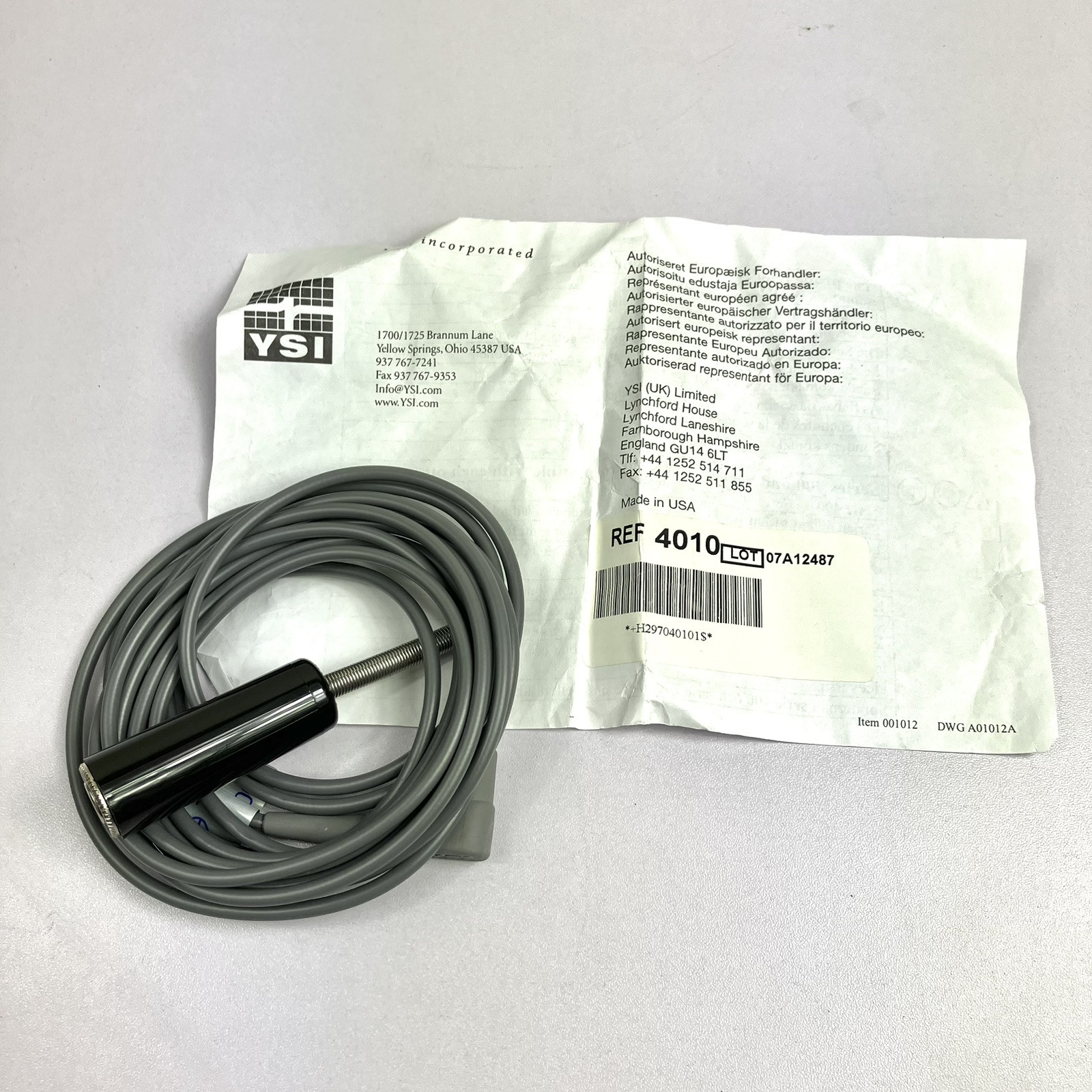 YSI 4010 Reusable Temperature Probe,TEMP Sensor for Welch Allyn NEW