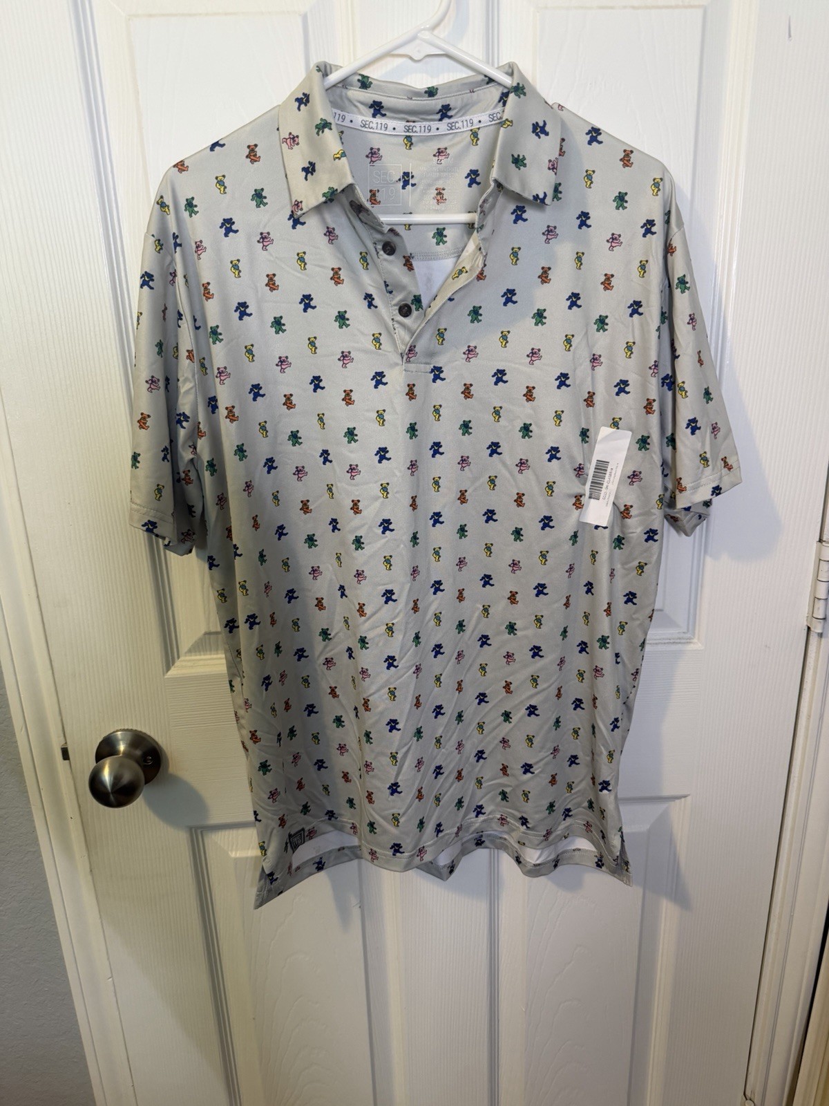 Grateful Dead short sleeve Performance Polo Section 119 Bears Medium