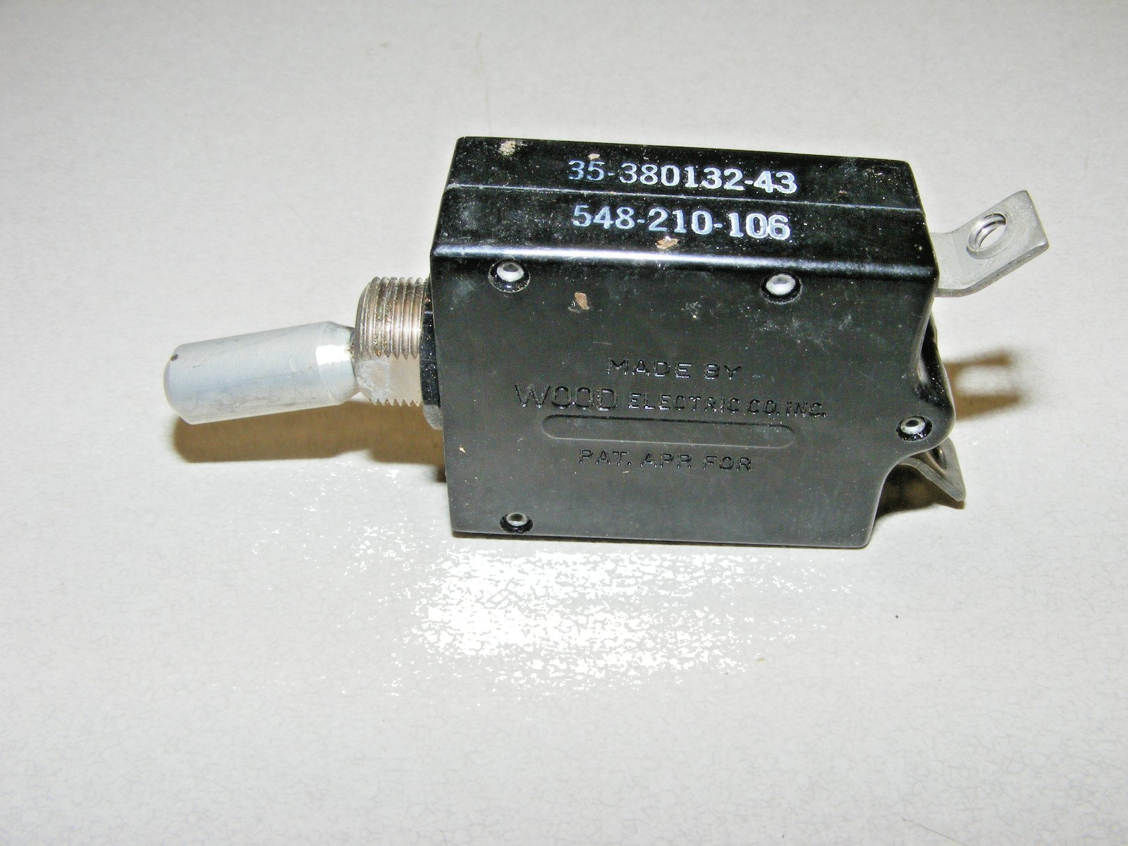 Wood Circuit Breaker Switch 35 380132 43 Aircraft (a97) h