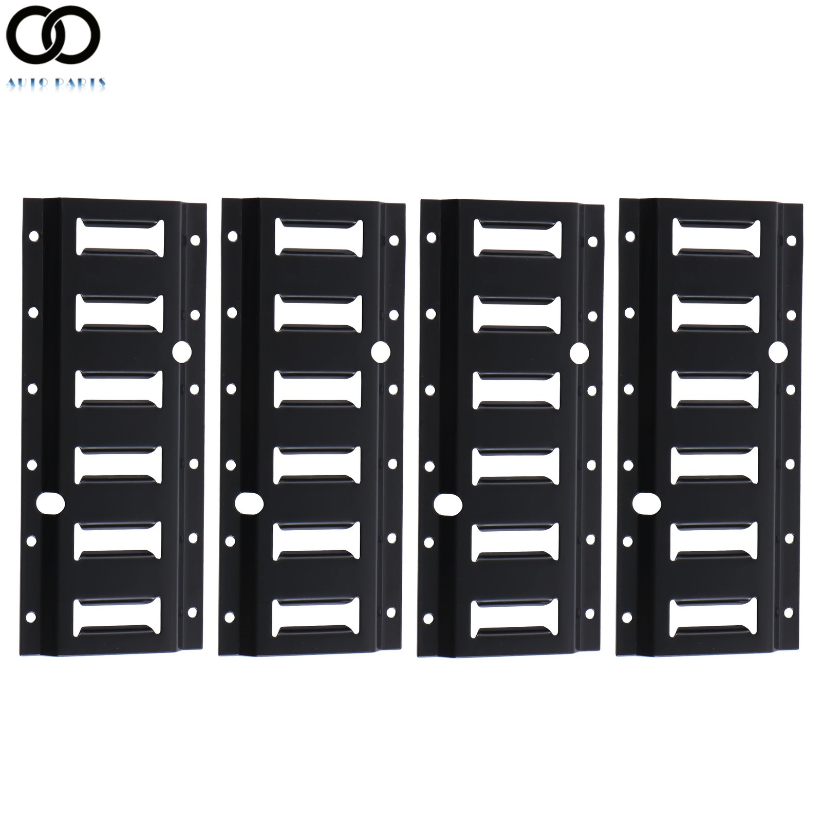 1' E Track Tie Down Enclosed Trailer 4 Pack Secure Cargo Heavy Loads Black New