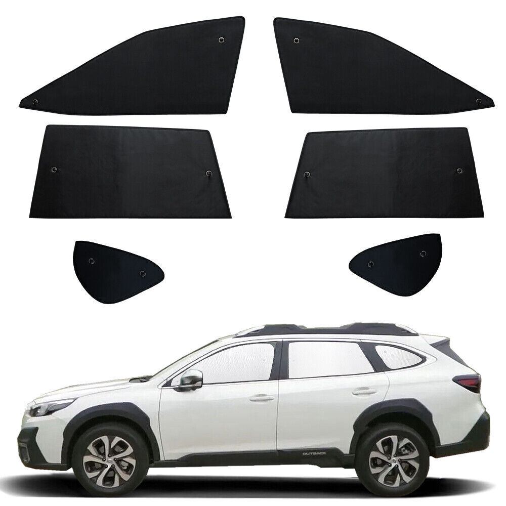 For Subaru Outback 2020-2022 Side Window Black+ Silver Privacy Sunshade 6PCS New
