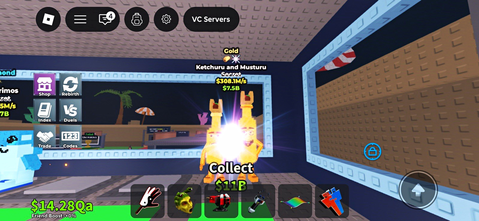 VC Servers Game Item/Asset Gold Secret Virtual Collectible ID Ketchuru Musturu