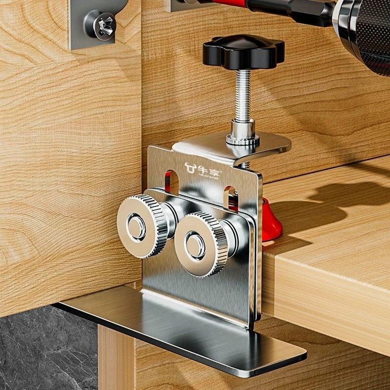 Cabinet Door Installation Tool Stainless Steel Cabinet Frame Fixture Household