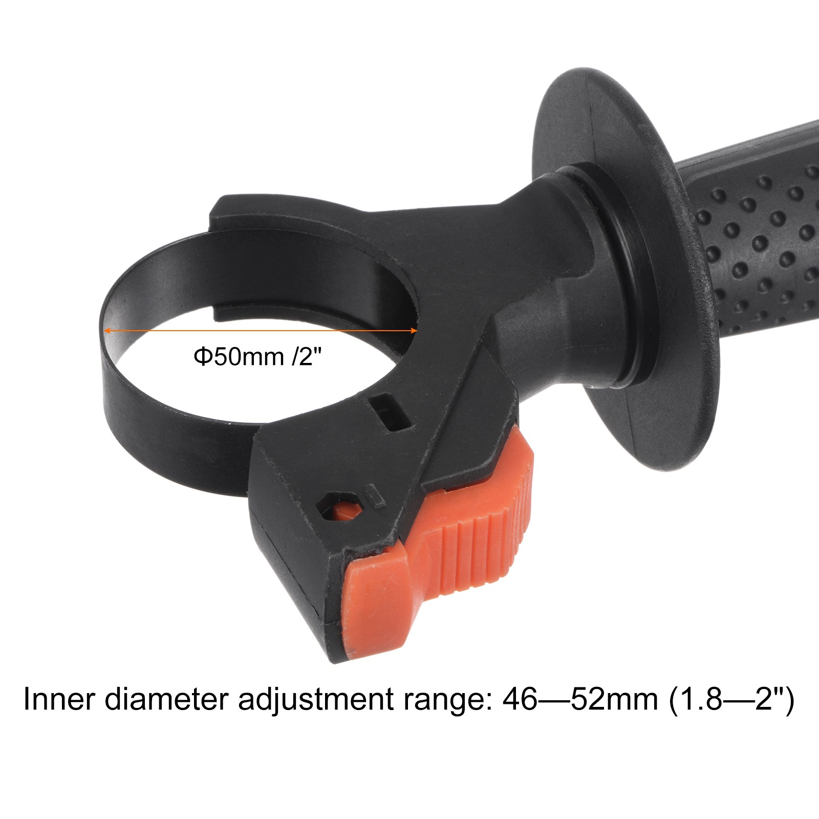 Hammer Drill Handle Plastic Adjustable Side Front Auxiliary Grip 46-50mm