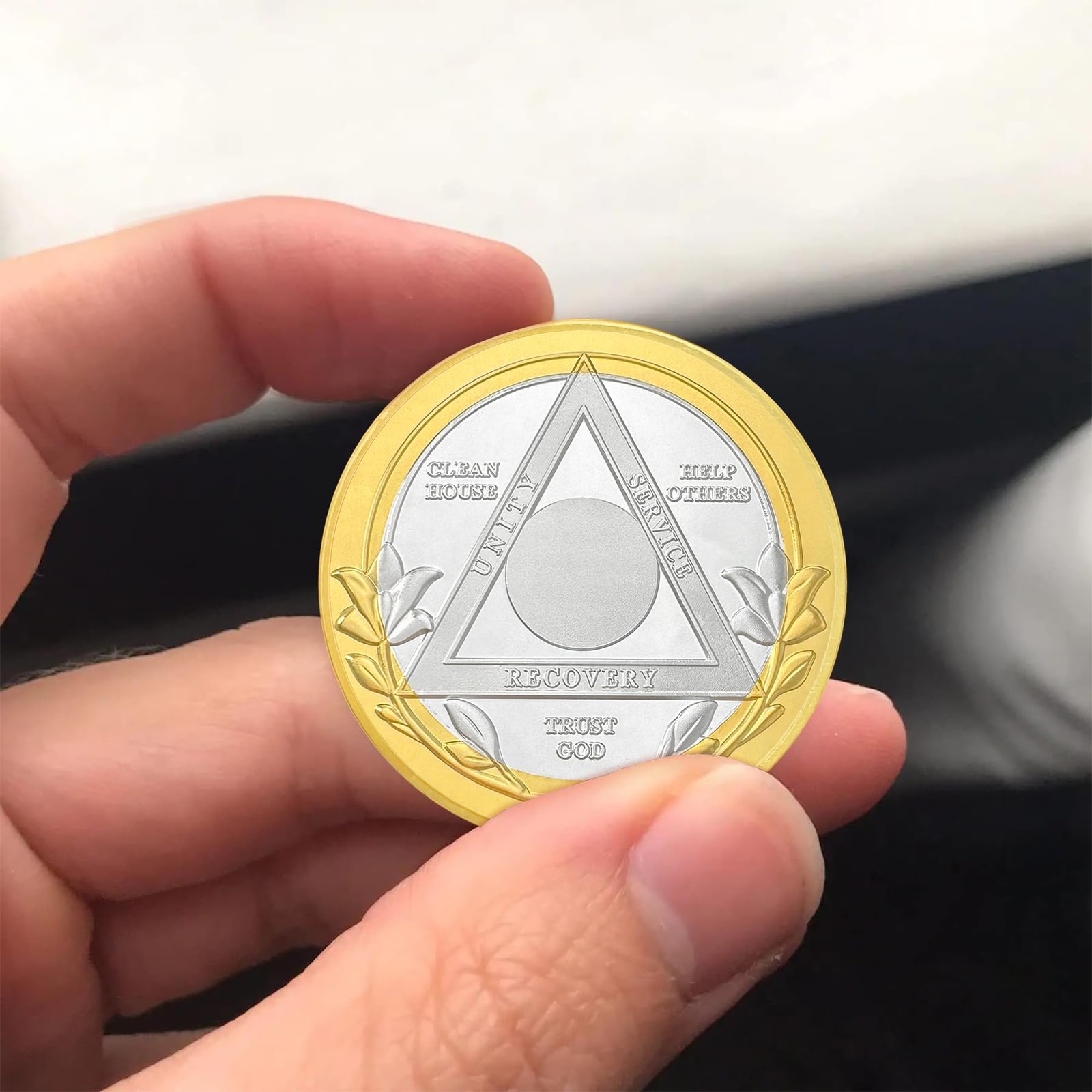 Golden Floral Triangle Triangle,