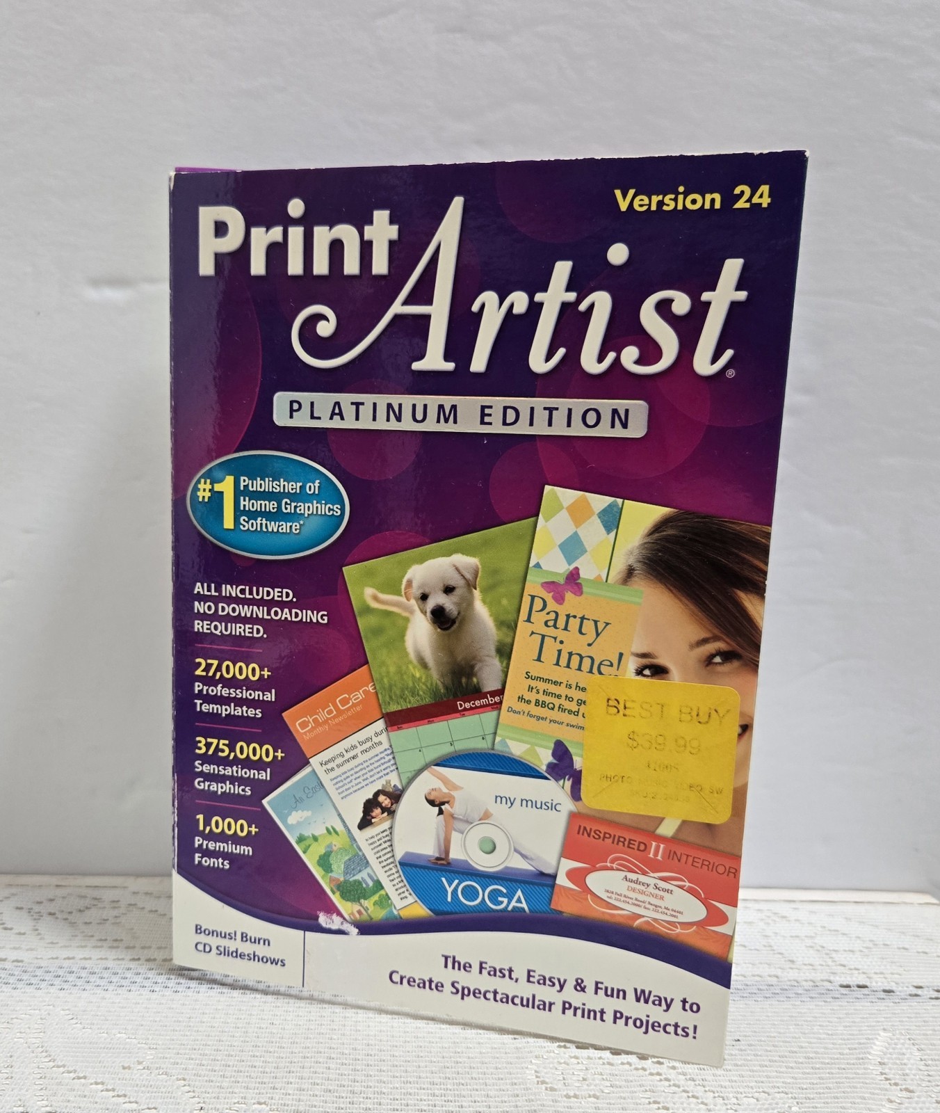 Print Artist Platinum Edition Version 24 - Windows XP Vista or 7 NEW