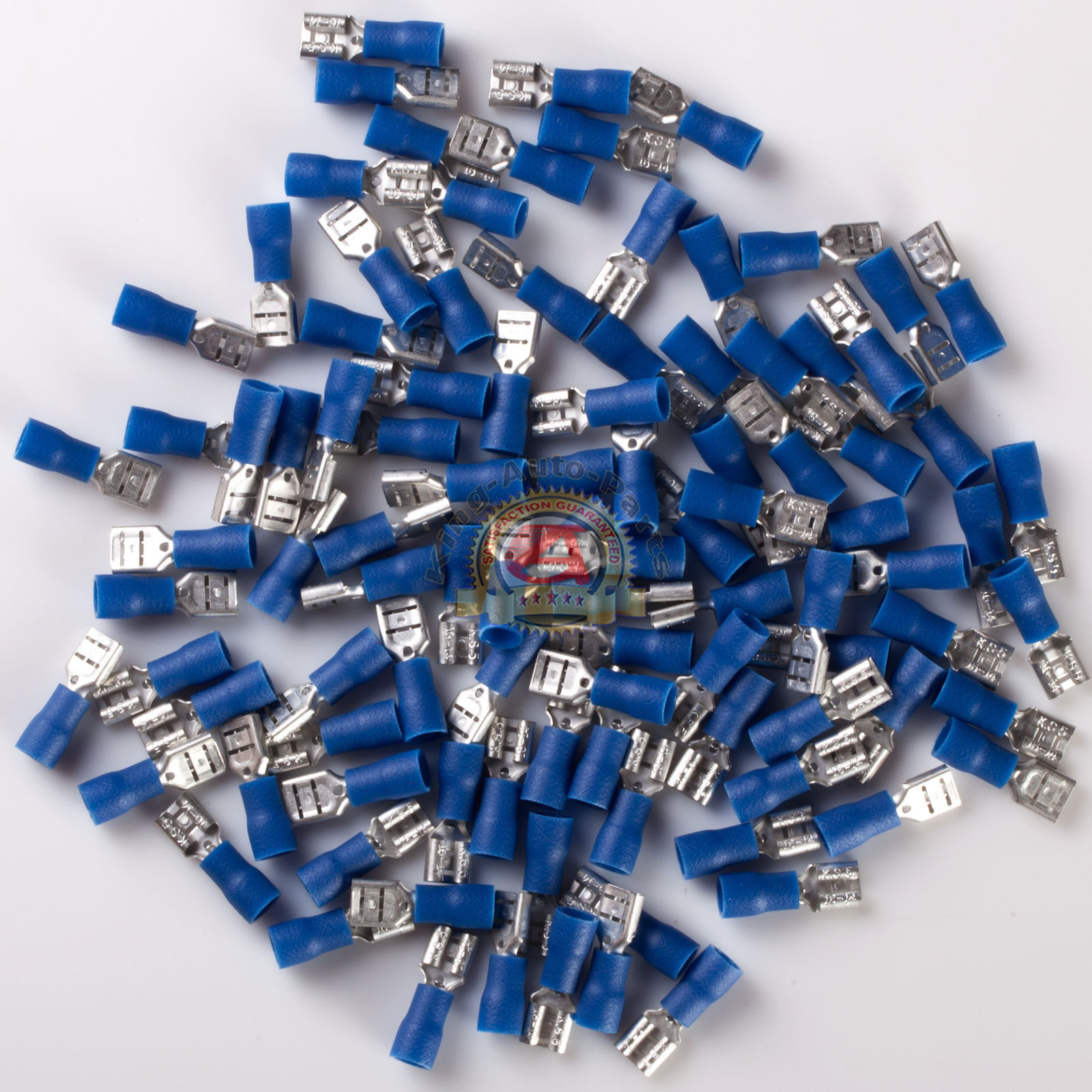 16-14 AWG FEMALE VINYL QUICK DISCONNECT .205" ELECTRICAL Crimp Connector 100 pcs