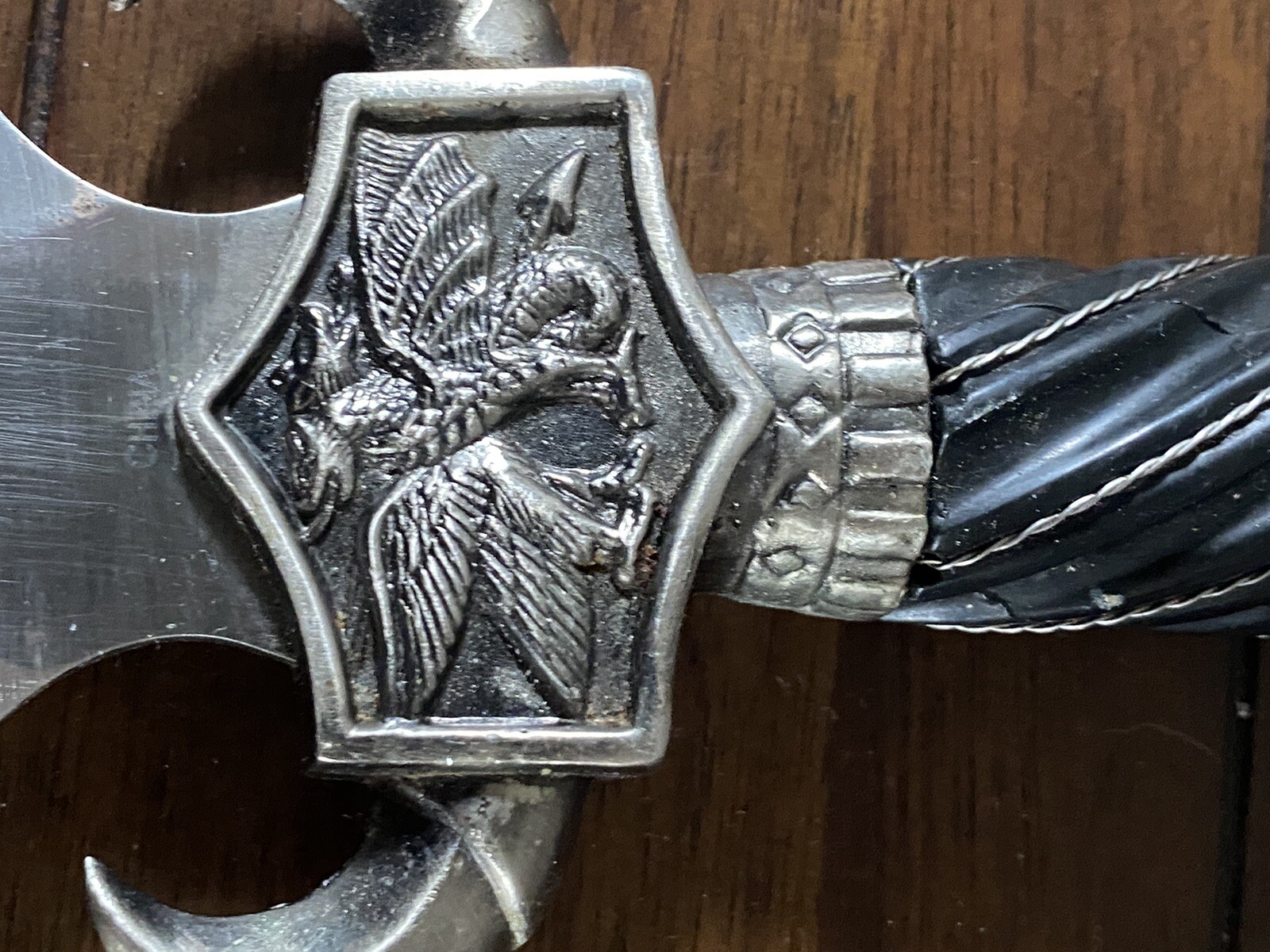 Double Dragon Claw Dagger + Sheath, Athame, Wiccan Pagan Ritual