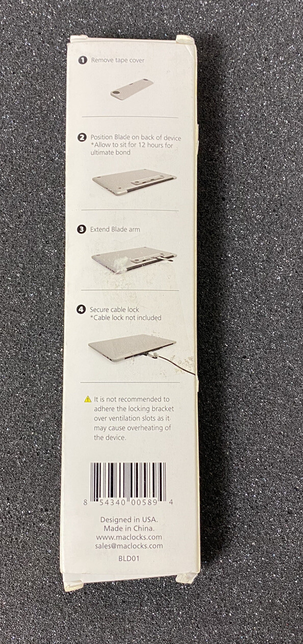 Compulocks Universal Blade Lock Slot Adapter for MacBooks & Laptops & iPads