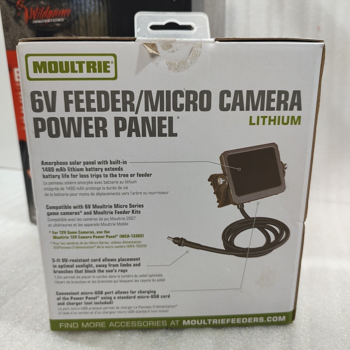 WILDGAME INNOVATIONS Evolution Feeder And Moultrie 6 Volt Solar Power Panel NEW