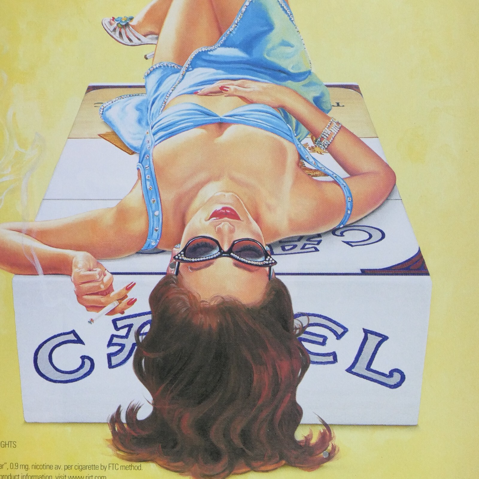 Camel Beach Babe Vintage 2004 Hard Box Original Print Ad 8 x 11"