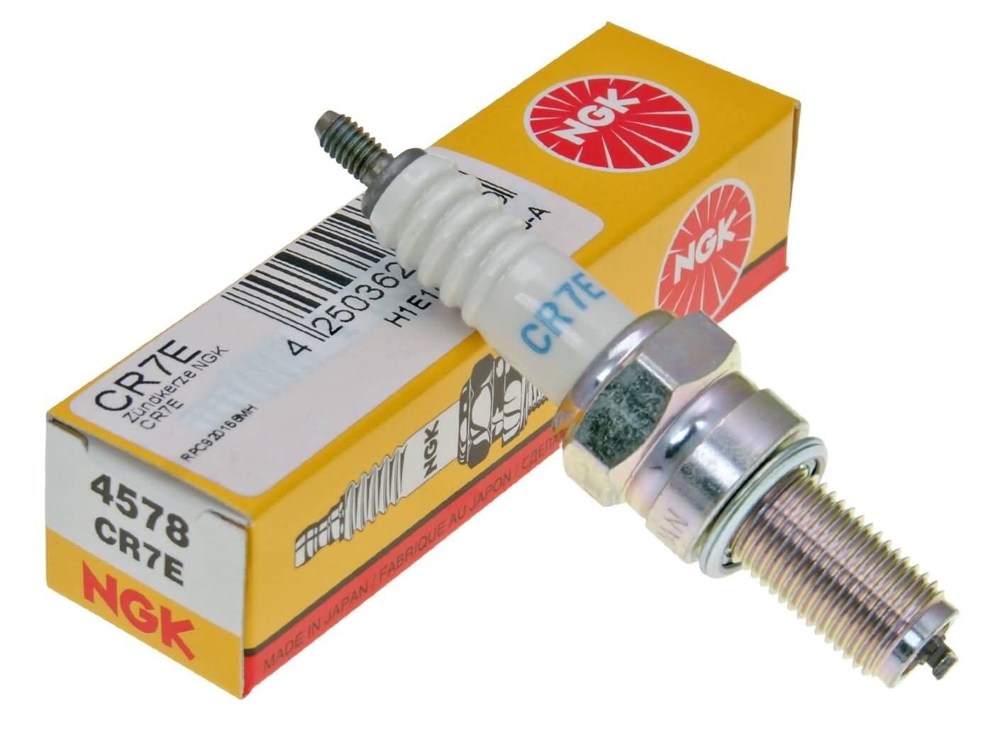 Genuine NGK CR7E (4578) Standard Spark Plug - 2 PACK