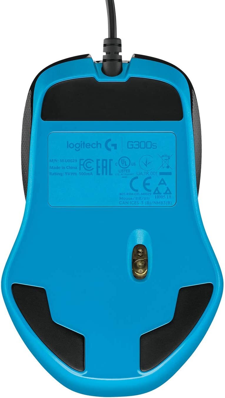 Logitech G300s Optical Ambidextrous Gaming Mouse 9 Programmable Buttons