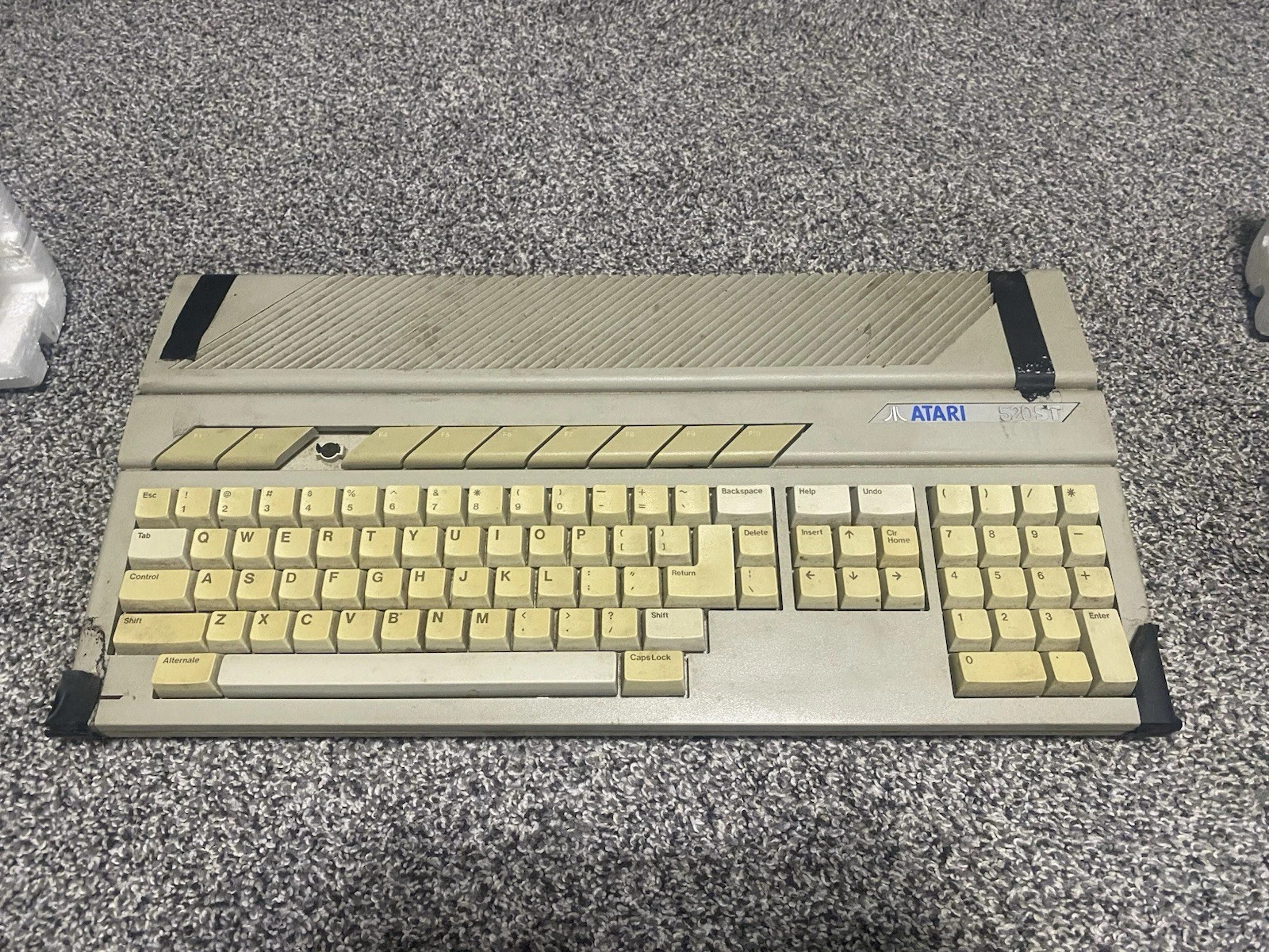 Atari 520STM Computer W/ Box - matching S#- Tested Working