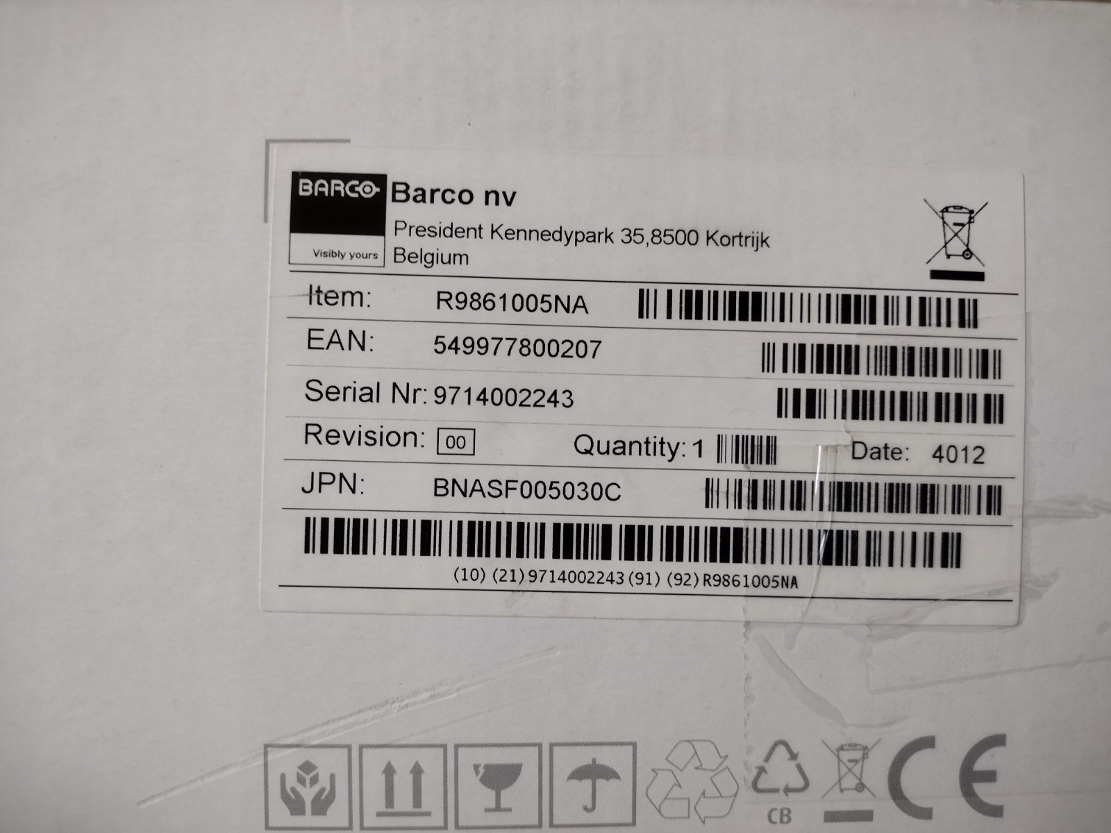 Complete Barco Set R9861005NA CSC-1 4 Botton Base Wireless Presentation Clicker