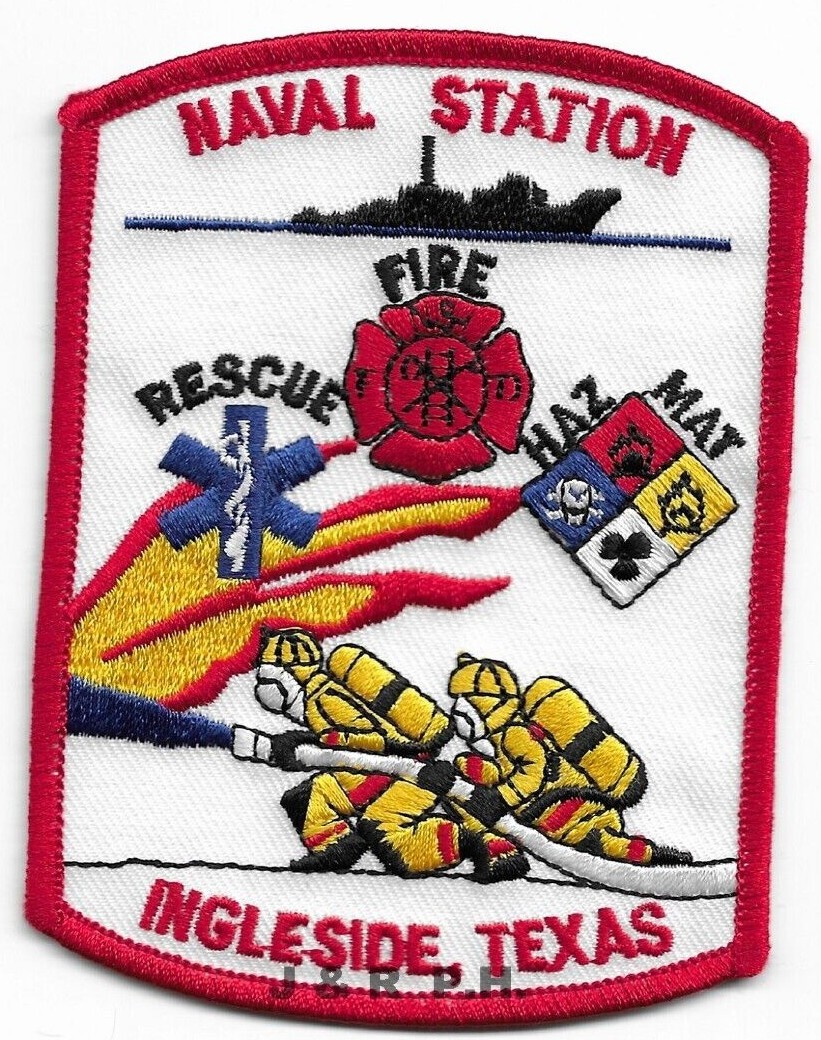 NAVY - Naval Station Ingleside  Fire-Rescue, TX (3.25" x 4.25") fire patch