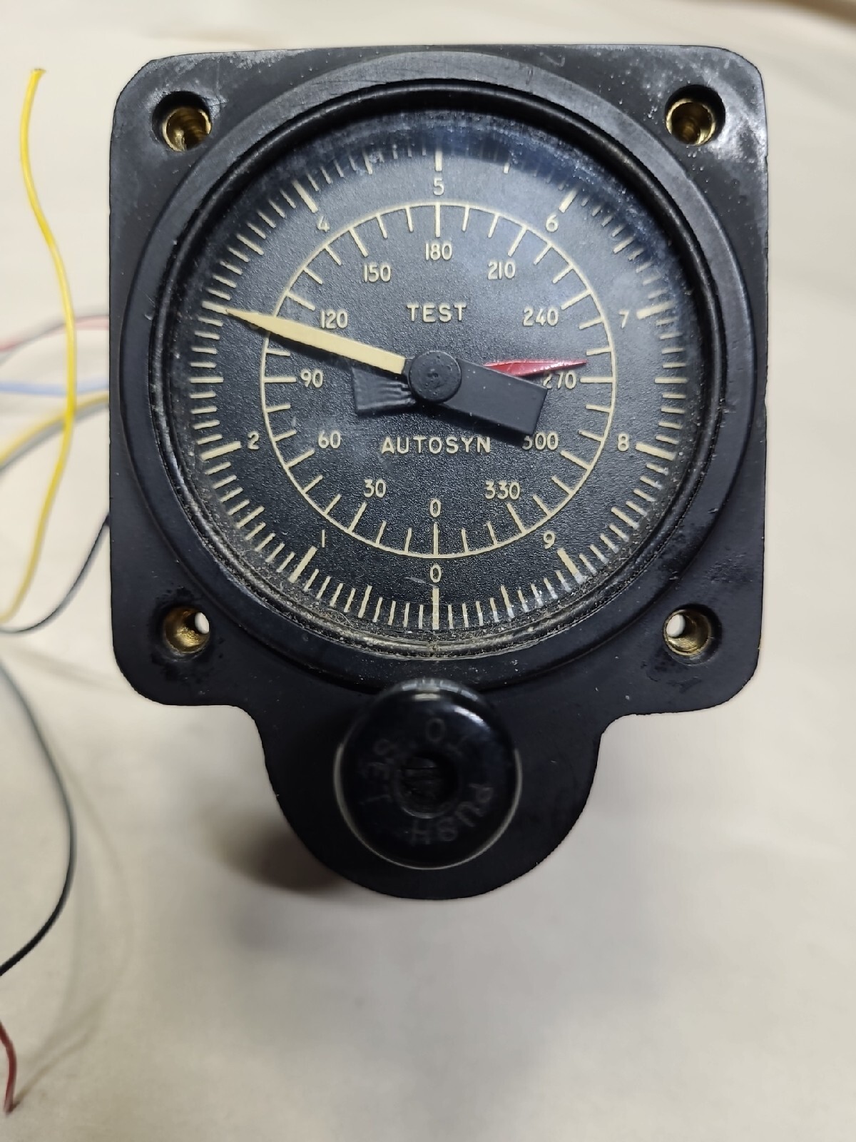 Bendix Aviation Corp. QB71304-1 Test Autosyn Indicator With Clifton Synchro...