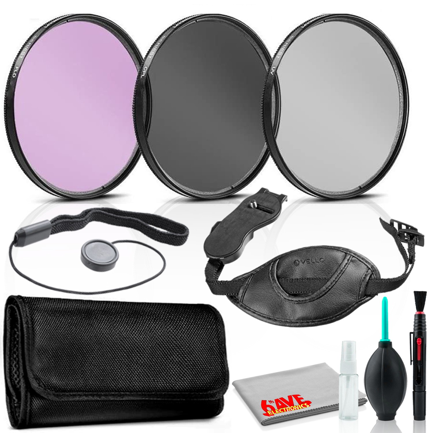 30.5mm Filter Kit with Hand Strap, Lens Cap Keeper, and More