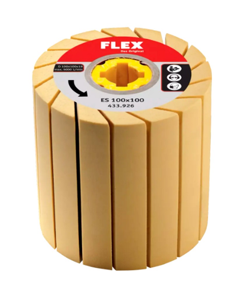 Expansion roller ES 100x100 for burnishing machine and pipe belt sander TRINOXFL