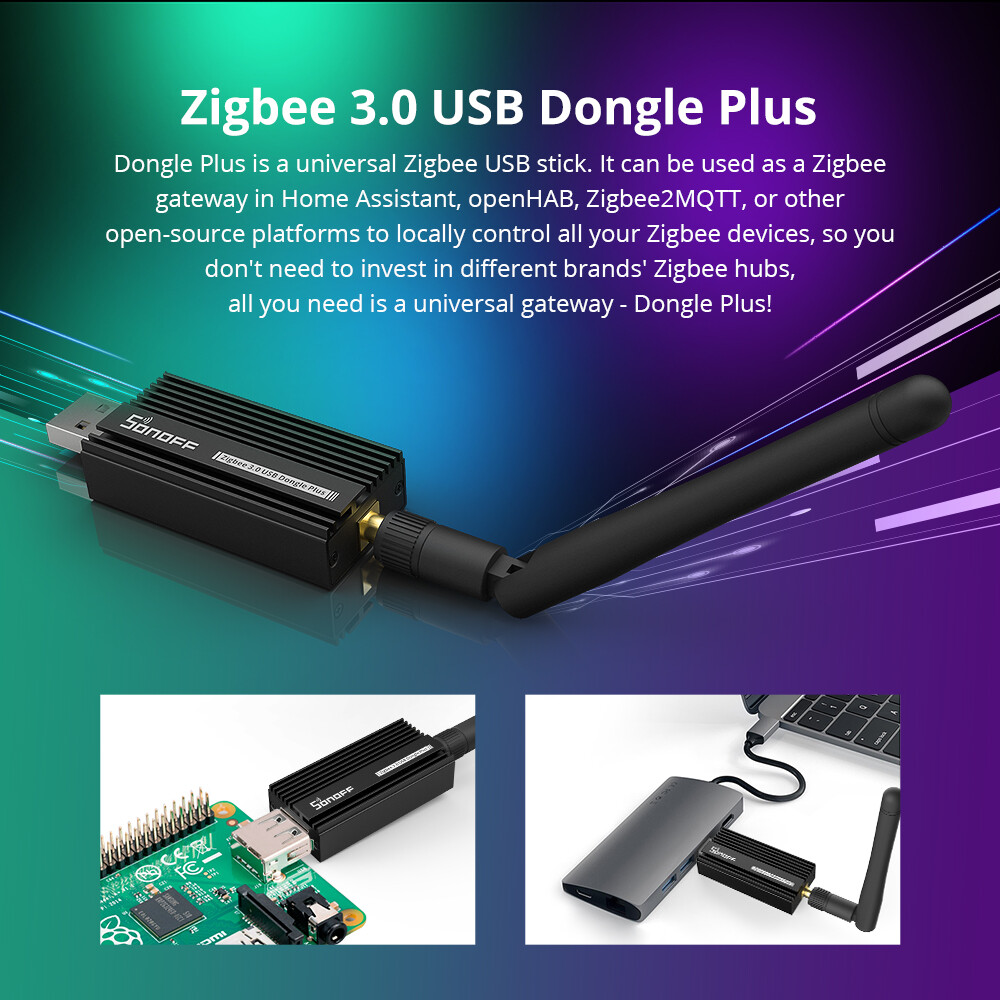 SONOFF ZBDongle-E Zigbee Bridge USB Dongle Plus Universal Gateway Smart Home Hub