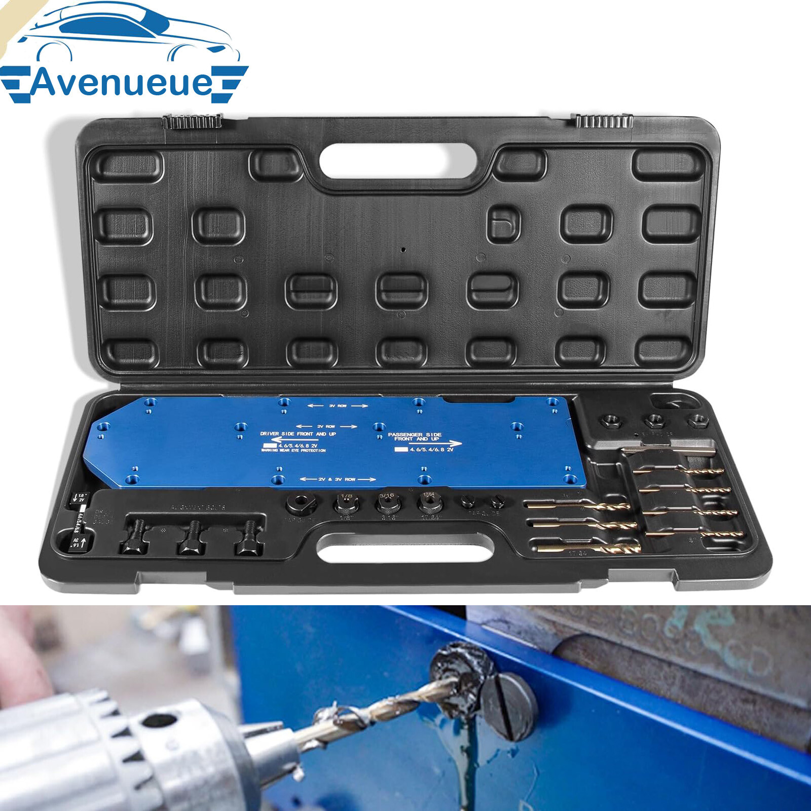 71600 Manifold Drill Template for FORD 4.6L, 5.4L & 6.8L V10 2 Valve and 3 Valve