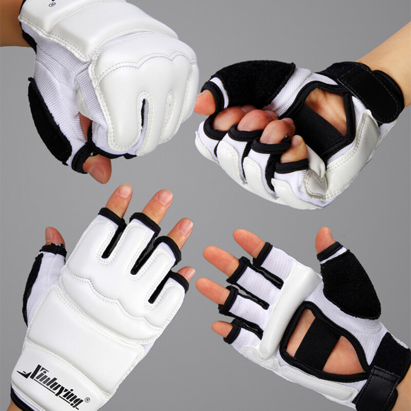 1Pair Boxing Gloves Half Fingers Adult Boxing Fighting Kids Sandbag Training MMA