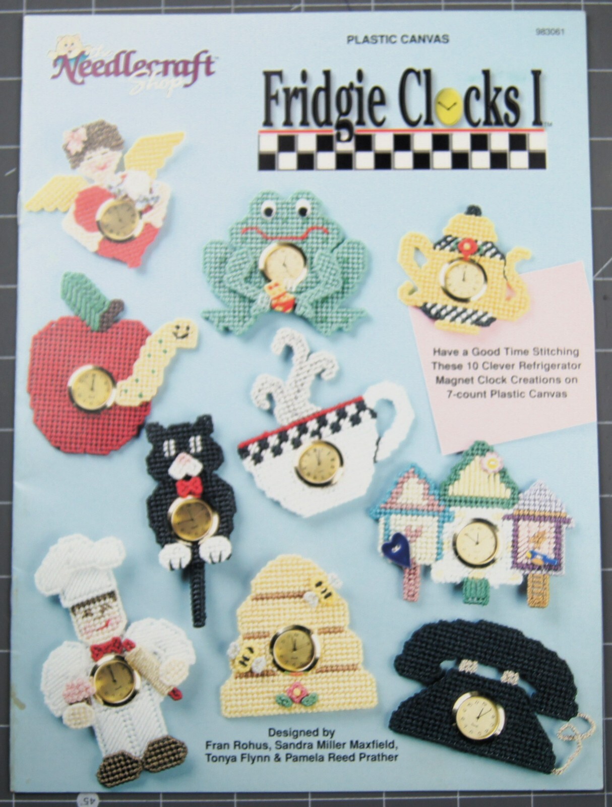 FRIDGIE CLOCKS I Plastic Canvas Leaflet by The Needlecraft Shop #983061