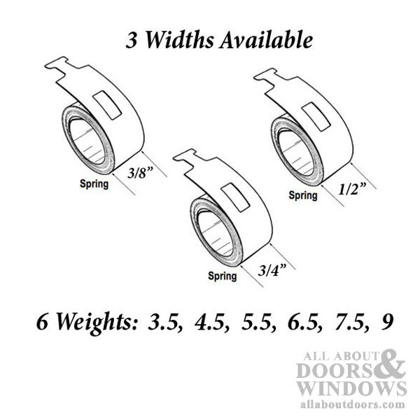 Coil Spring For Single Or Double Hung Sliding Windows 4.5 Lbs Constant Force