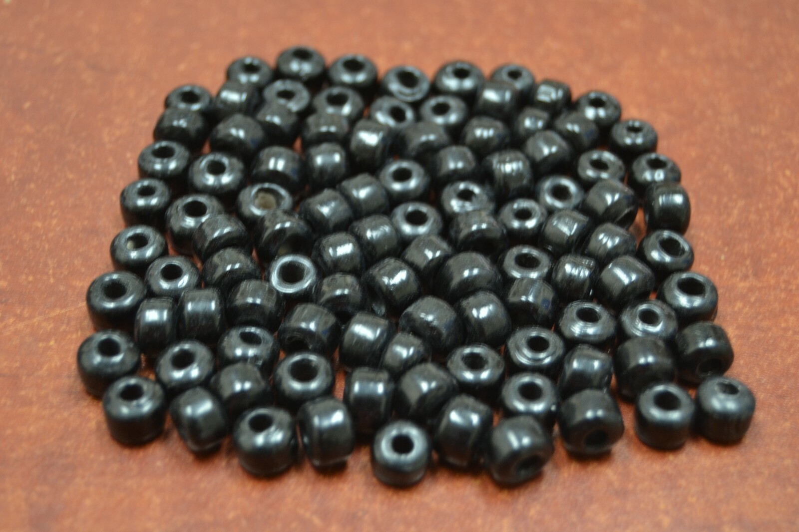 500 PCS BLACK PONY CROW GLASS BEADING BEADS CRAFT #A63