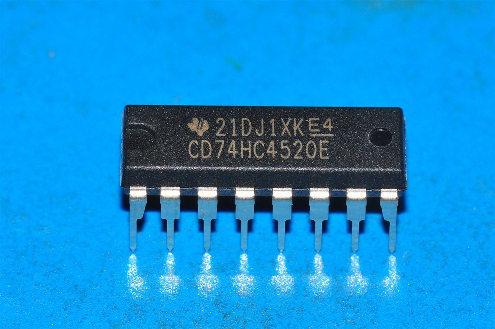 New (11pcs) CD74HC4520E TEXAS INSTRUMENTS IC Logic
