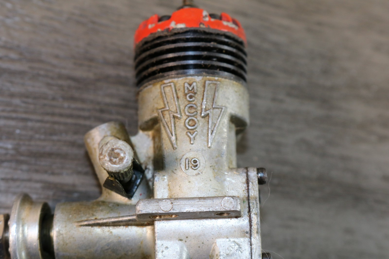 Vtg McCoy Red Head 19 RC CL Glow Plug Model Airplane Engine Good Compression!
