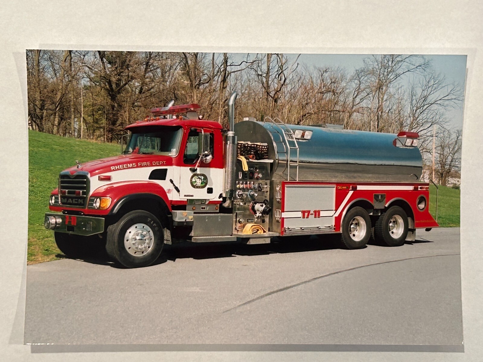 Rheems PA 2005 Mack Granite S&S Tanker Fire Apparatus Photo A53