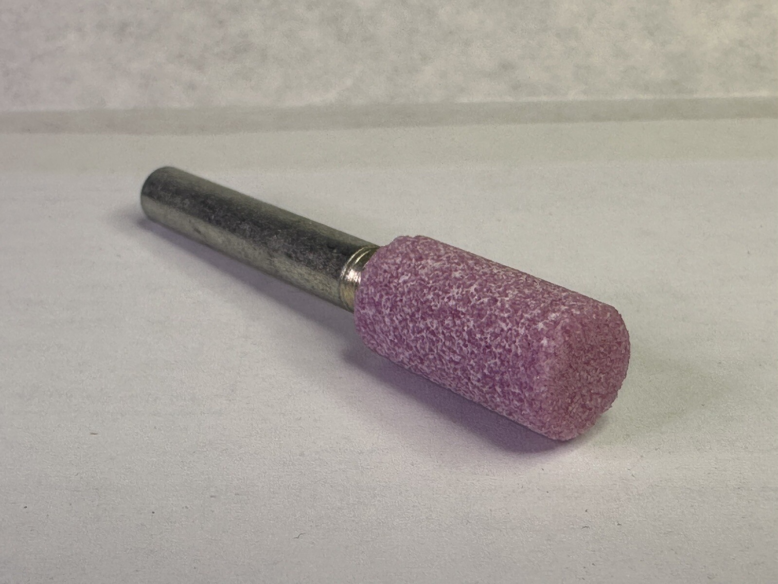 3/8 x 3/4" Cylindrical Pink Grinding Pin 1/4" Shank Pink A177P