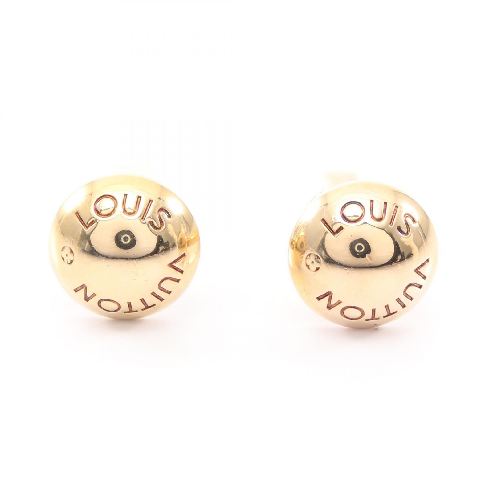 LOUIS VUITTON Bouton de Manchette Crew cuffs M30984 Gold Plated Used mens