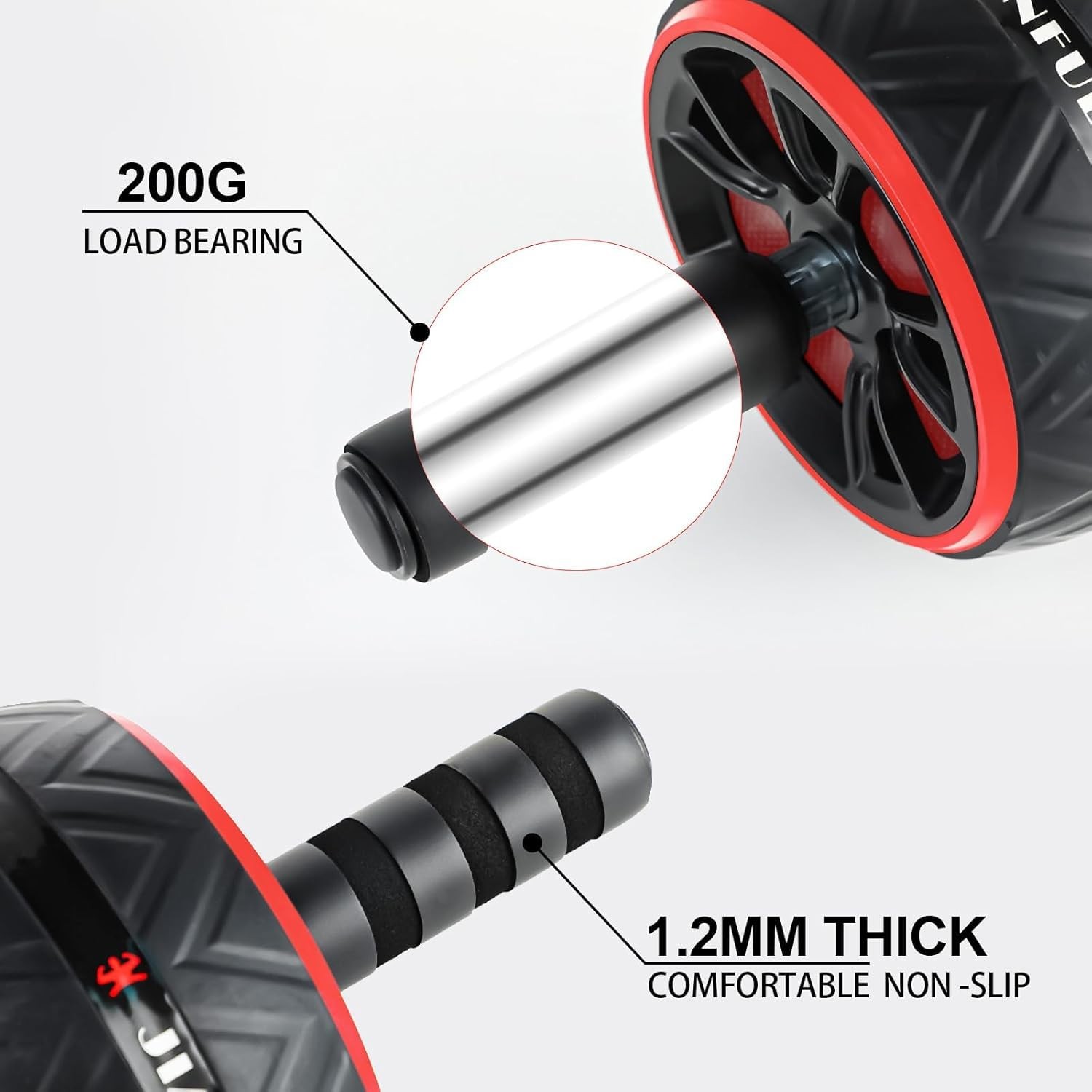 Ab Roller Wheel with Knee Pad for Core Strength Training and Abs Workout
