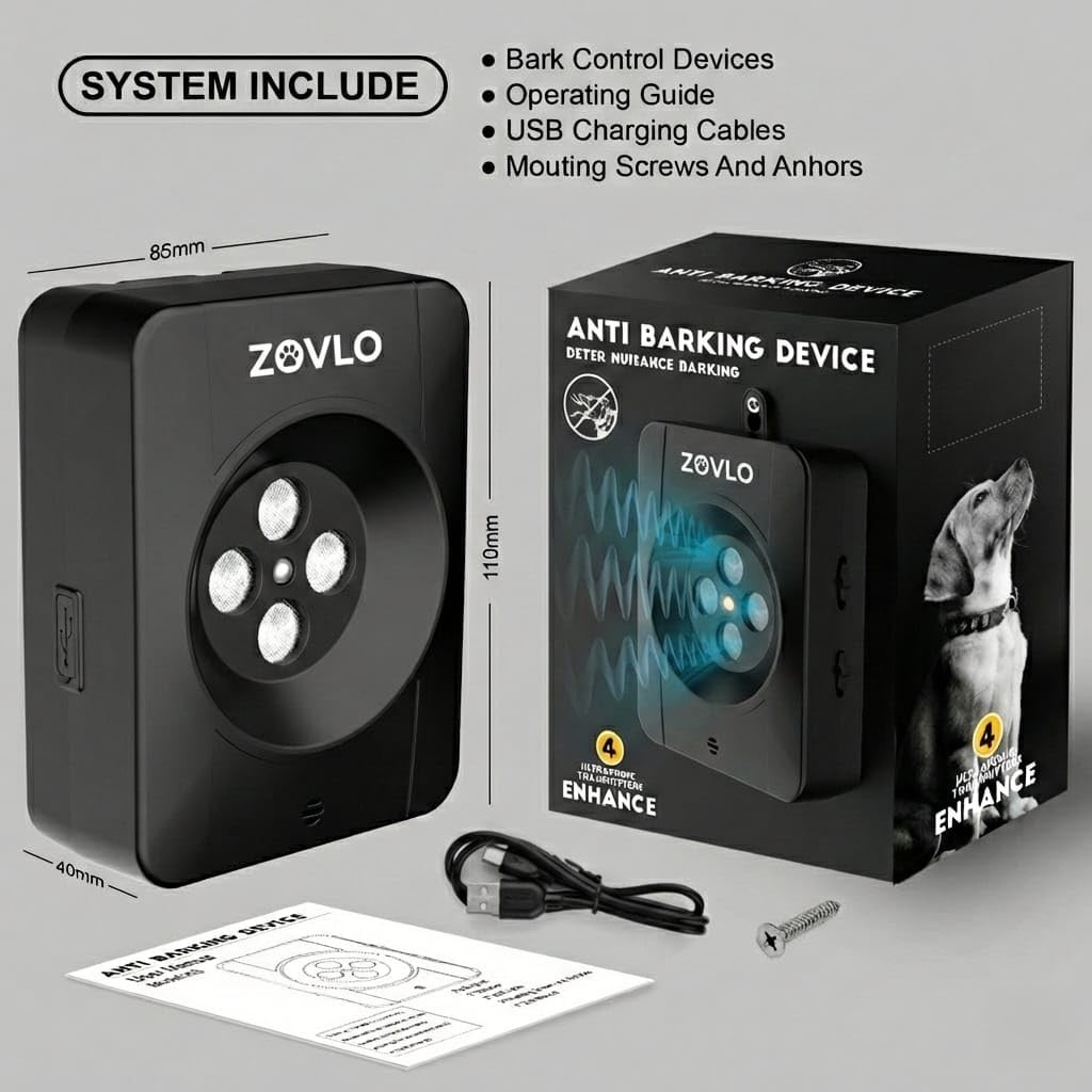 Anti Barking Device for Dogs, Ultrasonic Dog Bark Deterrent Devices, Dog Bark...