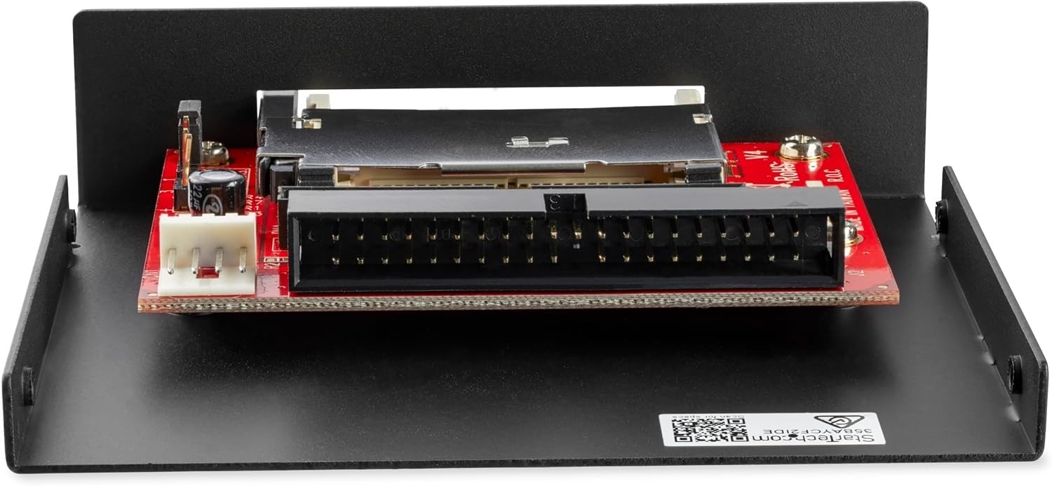 StarTech 3.5in Compact IDE Drive Bay Adapter CF SSD Card Reader TAA 35BAYCF2IDE