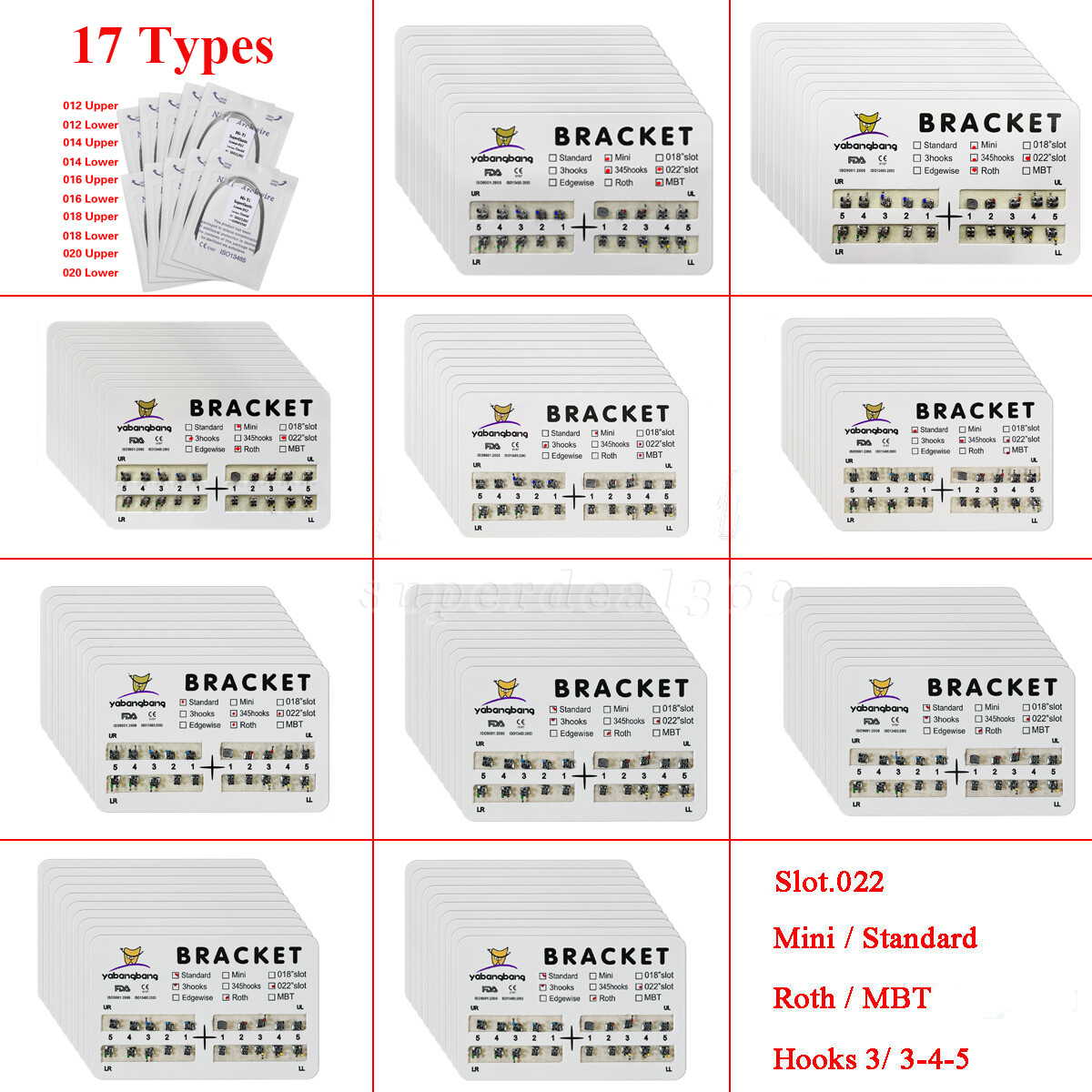 Dental Orthodontics Metal Brackets Braces /Super Elastic Niti Round Arch Wire ns