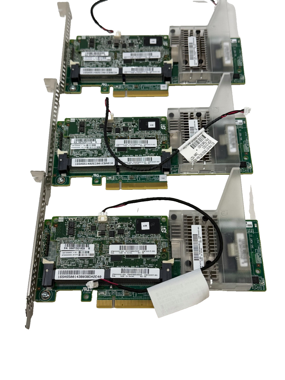 Lot of 3 HP P440 Smart Array 12GB/s SAS Controller w/4GB Cache 749797-001