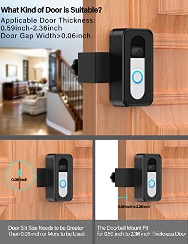 Anti Theft Doorbell Mount No Drill Bracket