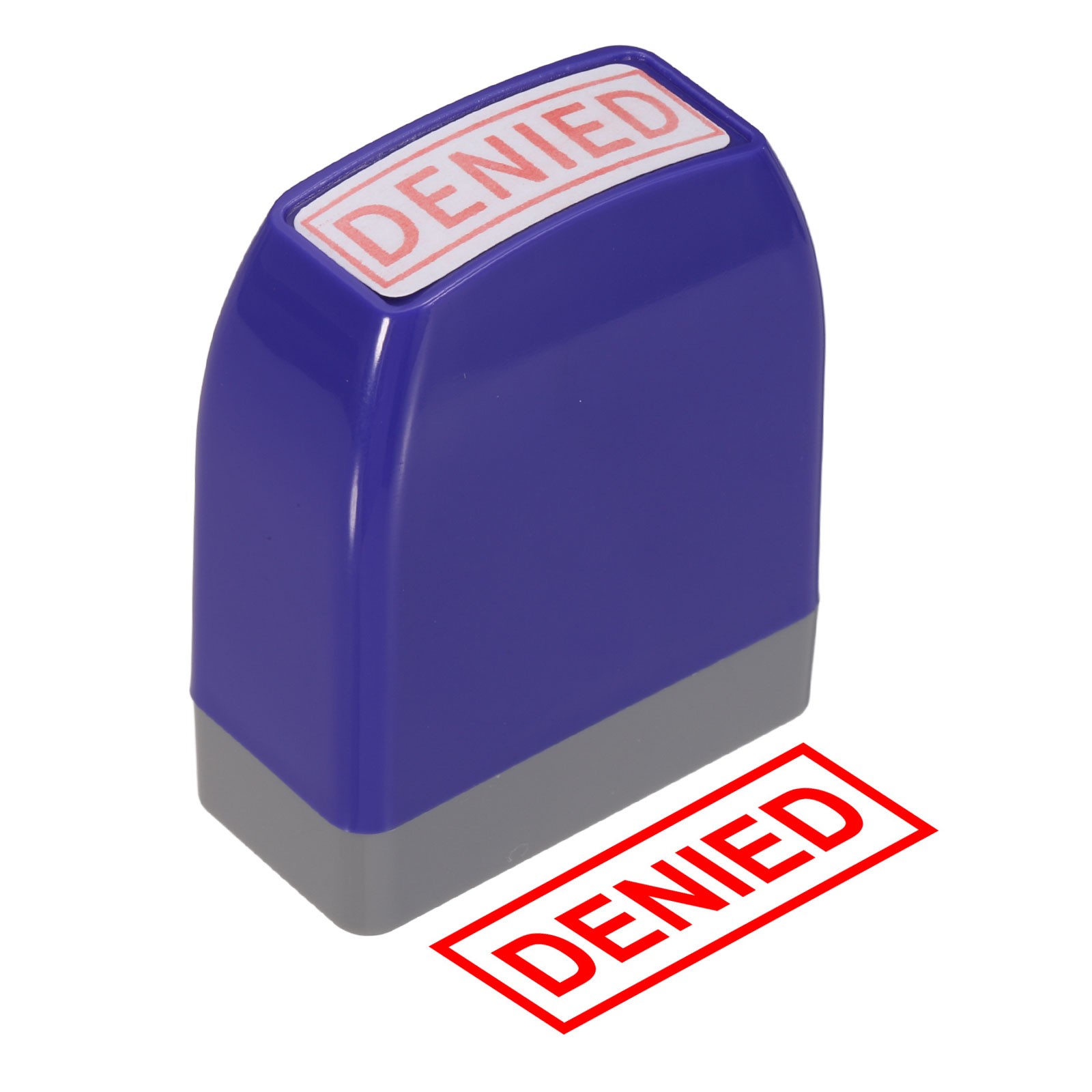 DENIED Notice Stamp Self Inking, Purple