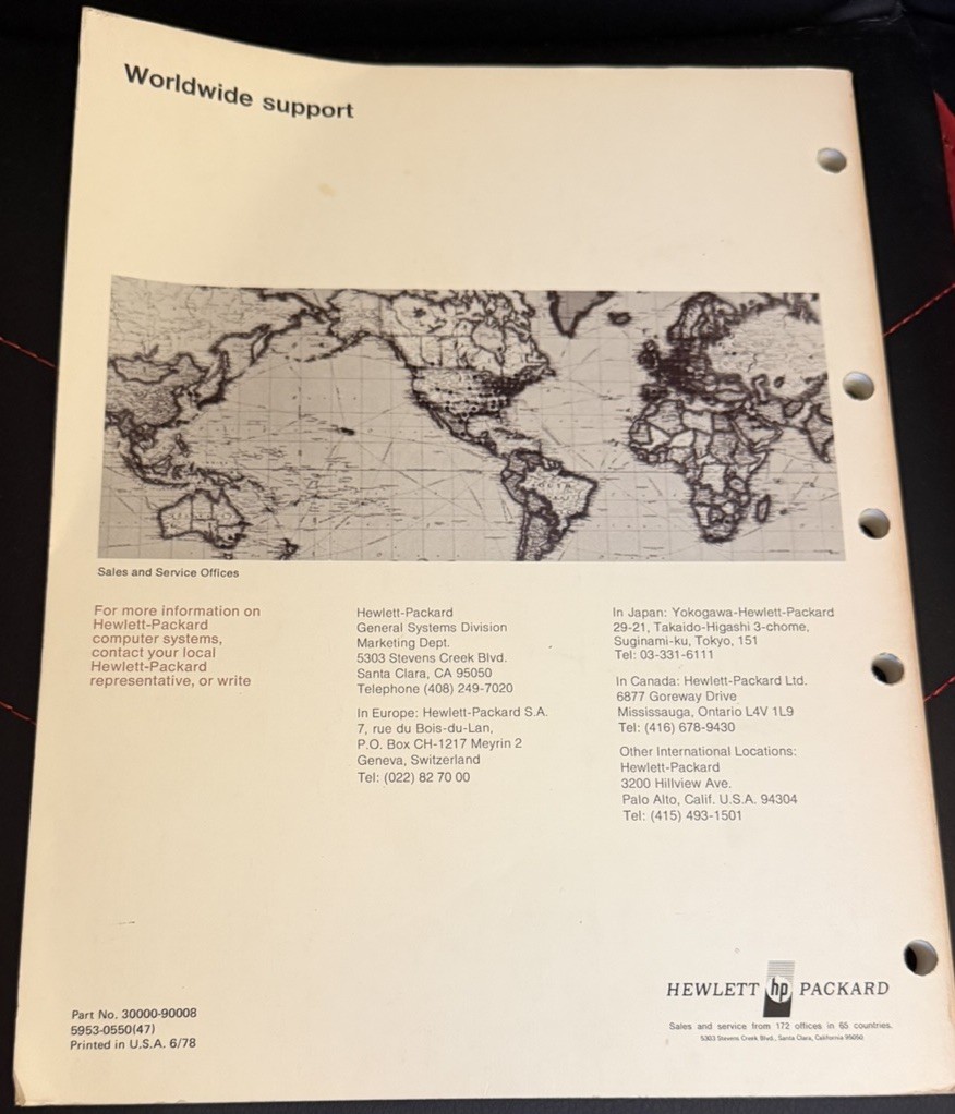 Vintage 1978 HP 3000 Computer Systems General Information Manual VERY RARE !!