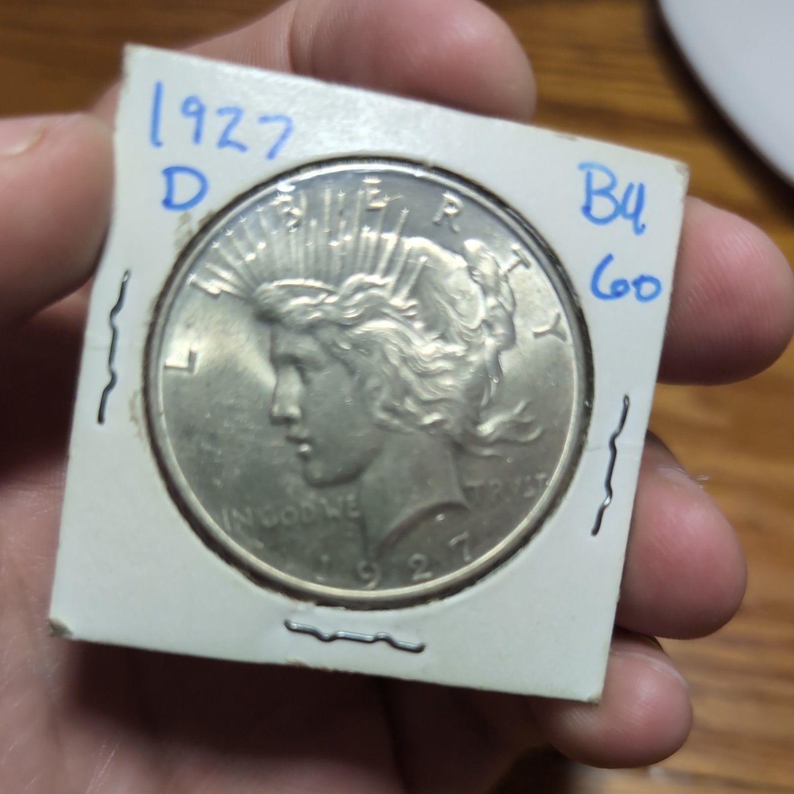 1927 D Peace Dollar $1 BU UNC Uncirculated - Nice Coin!