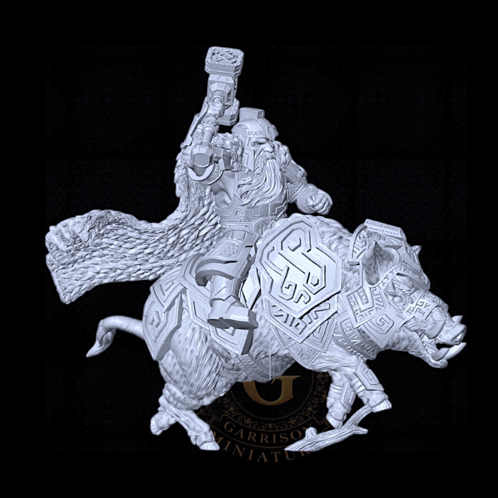 Dwarf Lord Foot & Mounted: 28mm Fantasy Wargames and Collectors Miniatures
