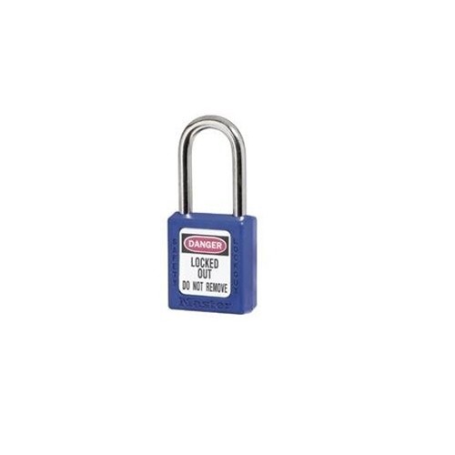 MasterLock 410BLUE Non-Conductive Blue Safety Lockout Keyed Different Padlock