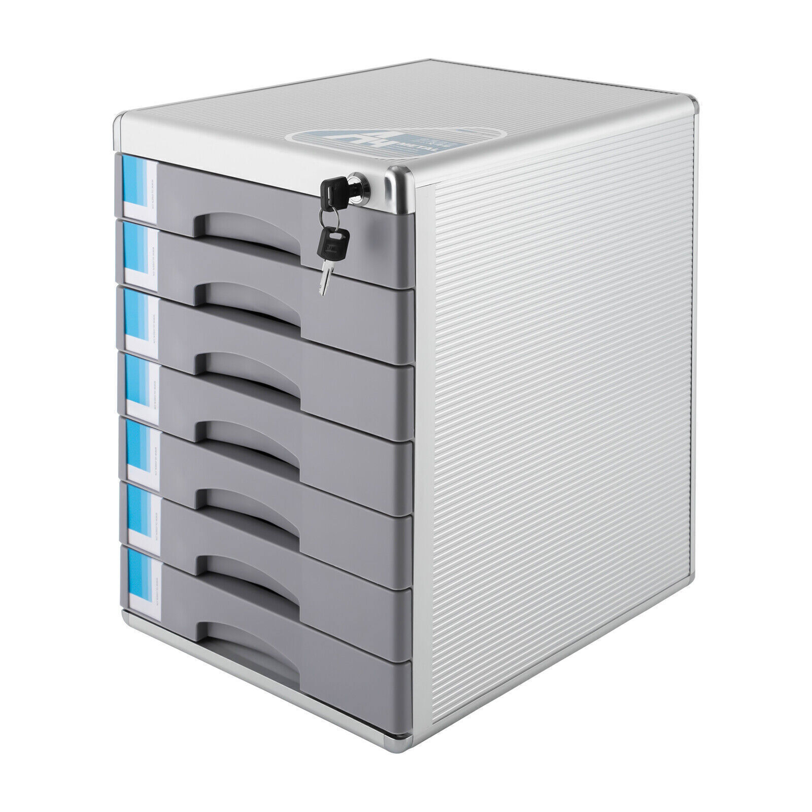 Metal 5/7 Drawer File Cabinet Lateral Storage Cabinet w/ Lockable Office Desktop